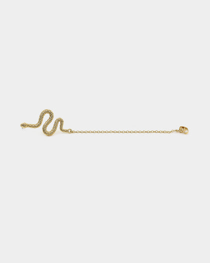 Last Kings Snake Chain Earring Gold