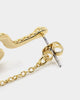 Last Kings Snake Chain Earring Gold