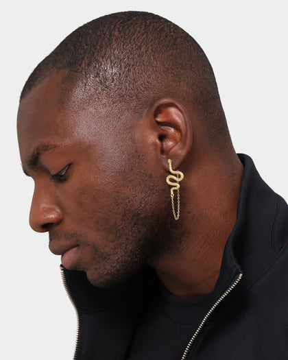 Last Kings Snake Chain Earring Gold