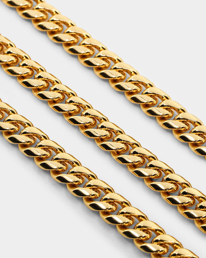 Saint Morta 6mm Monogram Necklace Gold