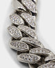 Saint Morta Iced Patch Cuban Necklace Iced White Gold