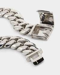 Saint Morta Iced Patch Cuban Necklace Iced White Gold