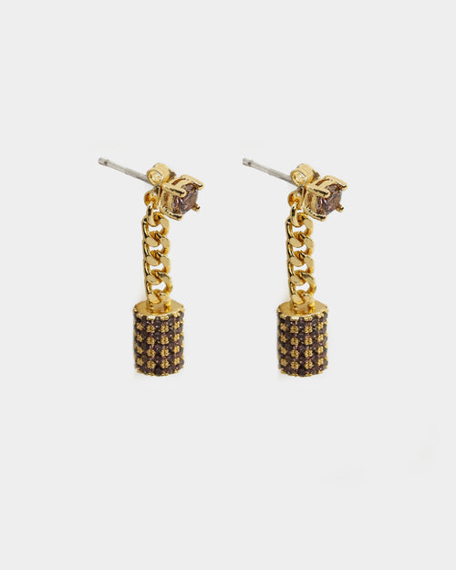 Last Kings The Drop Earrings Gold/Brown