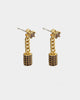 Last Kings The Drop Earrings Gold/Brown