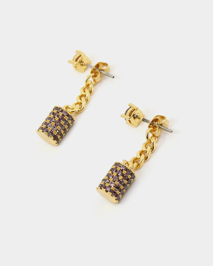 Last Kings The Drop Earrings Gold/Brown