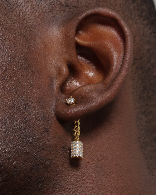 Last Kings The Drop Earrings Iced Gold