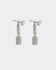 Last Kings The Drop Earrings Iced White Gold