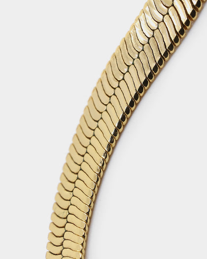 Raising Hell Women's Can't Relate Snake Chain Necklace Gold