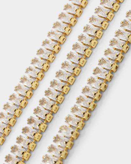 Saint Morta New Micro Baguette Chain Gold/Iced Gold