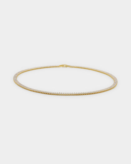 Saint Morta New Micro Baguette Chain Gold/Iced Gold