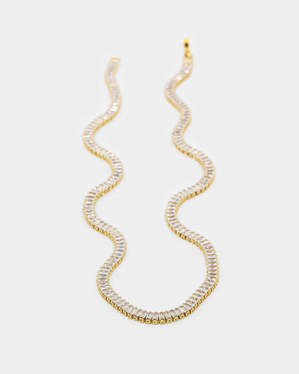 Saint Morta New Micro Baguette Chain Gold/Iced Gold