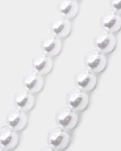 Raising Hell Women's Around The World Necklace Iced White Gold