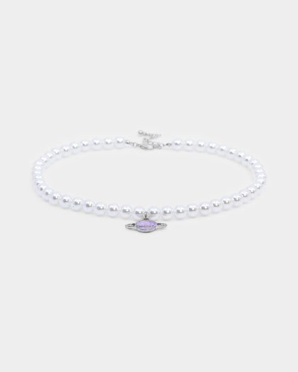 Raising Hell Women's Around The World Necklace Lilac/White Gold