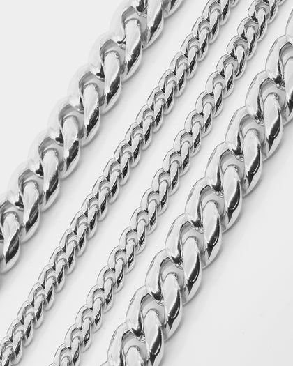 Saint Morta Our Faith Double Chain Necklace White Gold