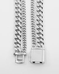 Saint Morta Our Faith Double Chain Necklace White Gold