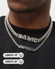 Saint Morta Our Faith Double Chain Necklace White Gold