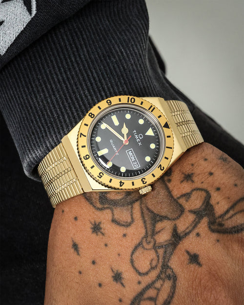 Timex Q Timex Reissue 36mm Watch Gold/Black
