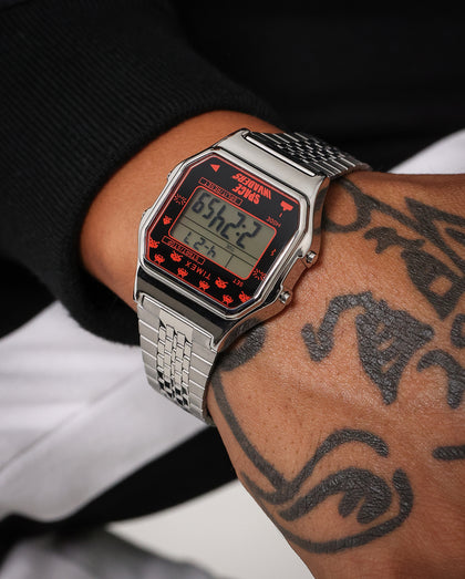 Timex Timex 80 x Space Invaders 34MM Watch Silver