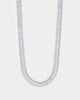 Saint Morta Macro Baguette Necklace Iced White Gold
