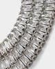 Saint Morta Macro Baguette Necklace Iced White Gold