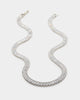 Saint Morta Macro Baguette Necklace Iced White Gold