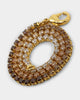 Saint Morta Micro Coloured Tennis Bracelet Gold/Brown