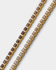 Saint Morta Micro Coloured Tennis Bracelet Gold/Brown