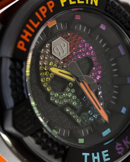 Philipp Plein The $kull Crystal Watch Black/Rainbow