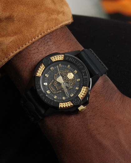 Philipp Plein The $kull Crystal Watch Black/Gold