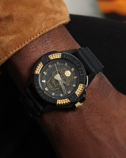 Philipp Plein The $kull Crystal Watch Black/Gold