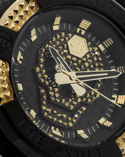 Philipp Plein The $kull Crystal Watch Black/Gold