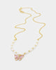 Raising Hell Women's Sweetgirl Necklace Gold/White/Pink