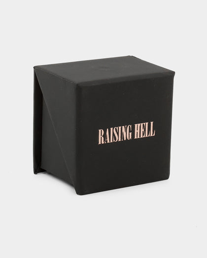 Raising Hell Women's Ying Yang Ring Gold/Black/White