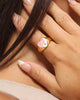 Raising Hell Women's Yin Yang Ring Gold/Pink
