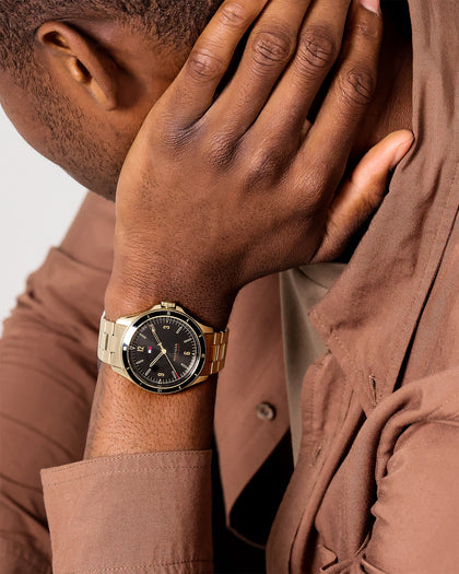 Tommy Hilfiger Maverick Watch Gold/Black