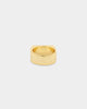 Saint Morta Block Signet Ring Gold/Black