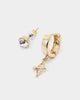 Wild for the Weekend Cherub Earring Set Gold