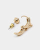 Wild for the Weekend Cherub Earring Set Gold