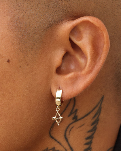Wild for the Weekend Cherub Earring Set Gold