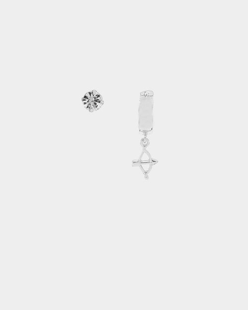 Wild for the Weekend Cherub Earring Set Silver