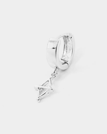 Wild for the Weekend Cherub Earring Set Silver