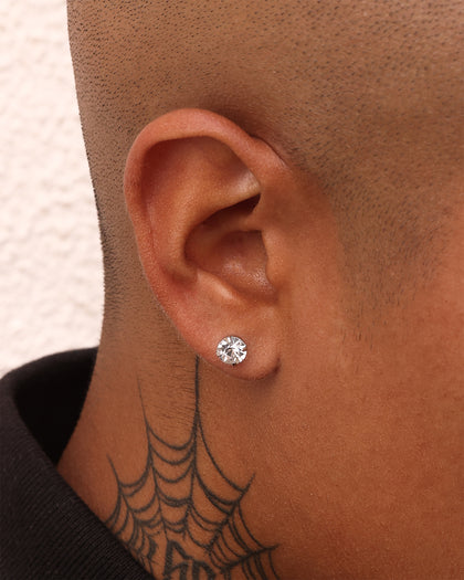 Wild for the Weekend Cherub Earring Set Silver