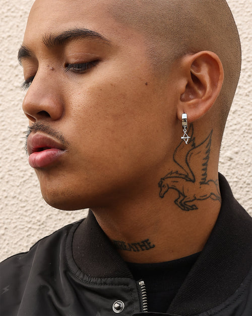 Wild for the Weekend Cherub Earring Set Silver