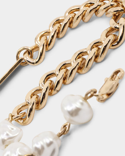 Wild for the Weekend Curb Chain Bracelet Gold