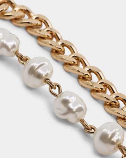 Wild for the Weekend Curb Chain Bracelet Gold
