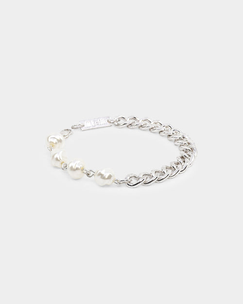 Wild for the Weekend Curb Chain Bracelet Silver