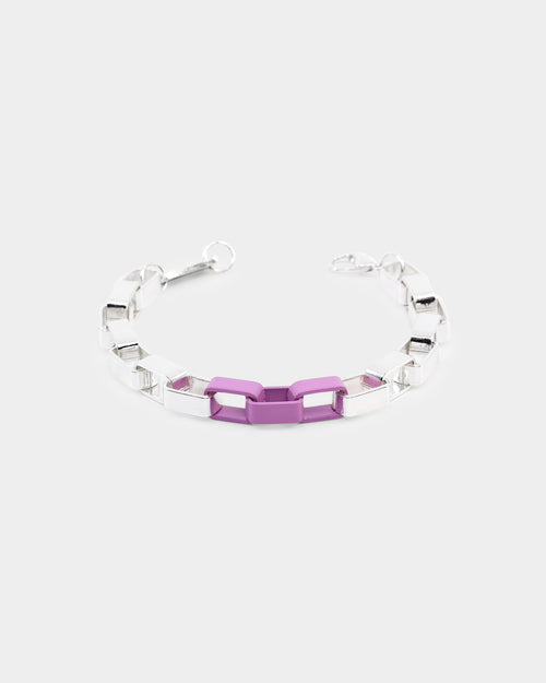 Wild for the Weekend Long Link Chain Bracelet Silver