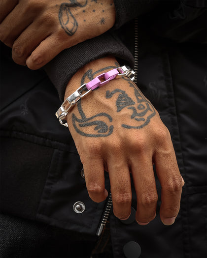 Wild for the Weekend Long Link Chain Bracelet Silver