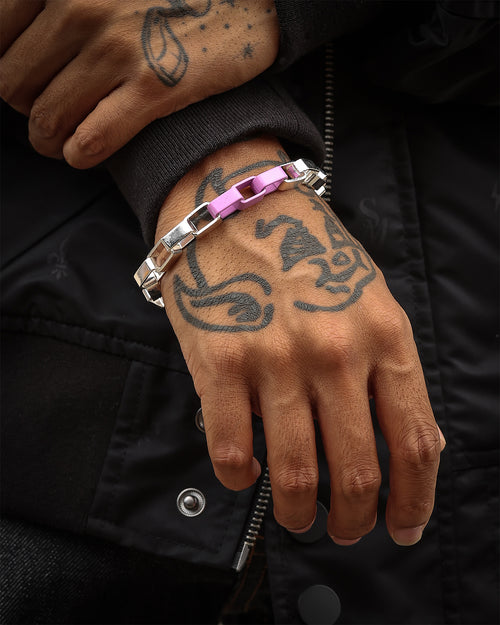 Wild for the Weekend Long Link Chain Bracelet Silver