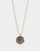 Wild for the Weekend Serpentine Dragon Necklace Gold